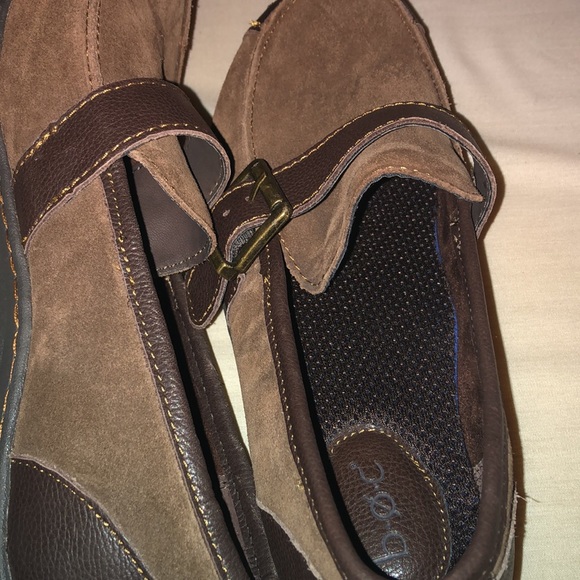 BOC BORN BROWN SUEDE LEATHER LOAFERS SHOES - Picture 8 of 9